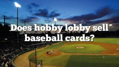 Does hobby lobby sell baseball cards?