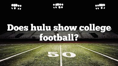 Does hulu show college football?