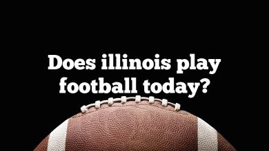 Does illinois play football today?