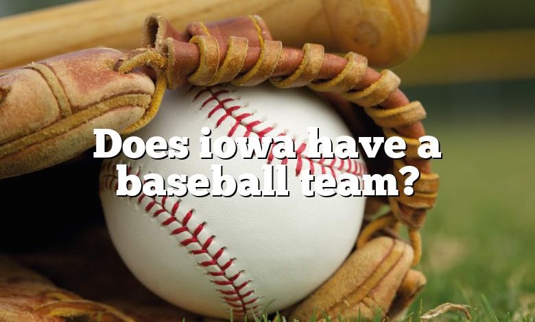 Does iowa have a baseball team?