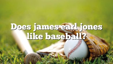 Does james earl jones like baseball?