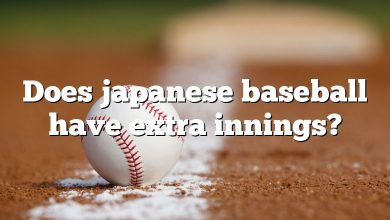 Does japanese baseball have extra innings?