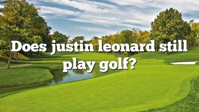 Does justin leonard still play golf?