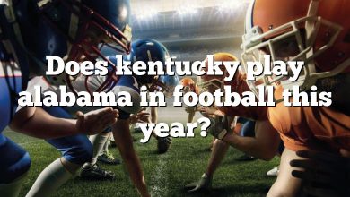 Does kentucky play alabama in football this year?