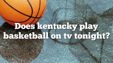 Does kentucky play basketball on tv tonight?