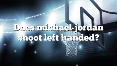 Does michael jordan shoot left handed?