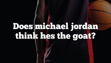 Does michael jordan think hes the goat?