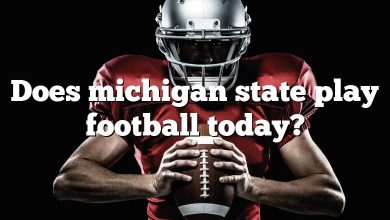 Does michigan state play football today?