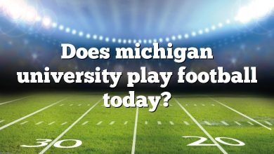 Does michigan university play football today?