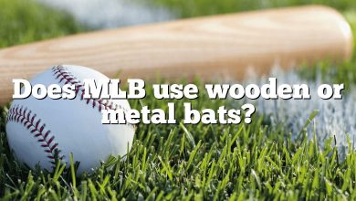 Does MLB use wooden or metal bats?