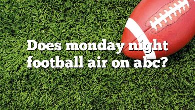 Does monday night football air on abc?