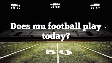 Does mu football play today?