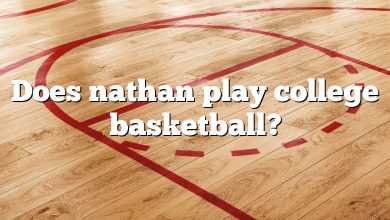 Does nathan play college basketball?