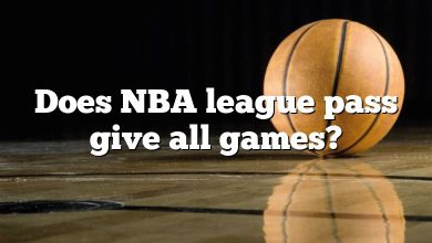 Does NBA league pass give all games?