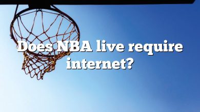 Does NBA live require internet?