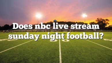 Does nbc live stream sunday night football?