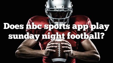 Does nbc sports app play sunday night football?