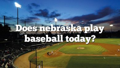 Does nebraska play baseball today?