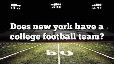 Does new york have a college football team?