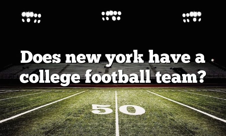 Does new york have a college football team?