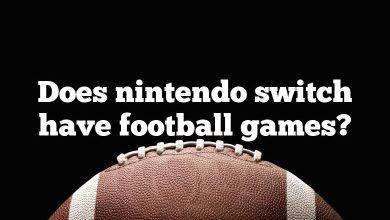 Does nintendo switch have football games?