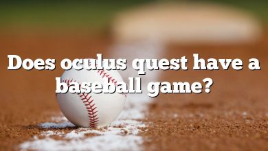 Does oculus quest have a baseball game?