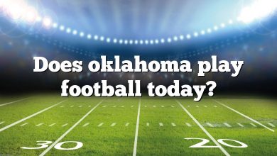 Does oklahoma play football today?