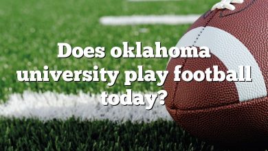 Does oklahoma university play football today?