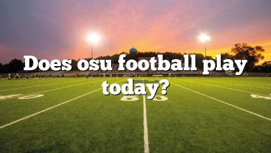 Does osu football play today?