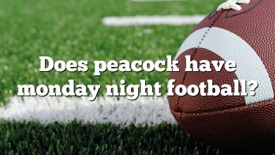 Does peacock have monday night football?