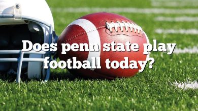 Does penn state play football today?