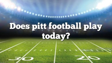 Does pitt football play today?