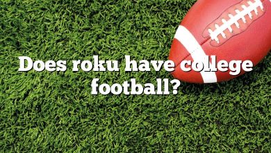 Does roku have college football?