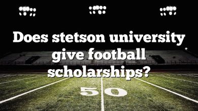 Does stetson university give football scholarships?