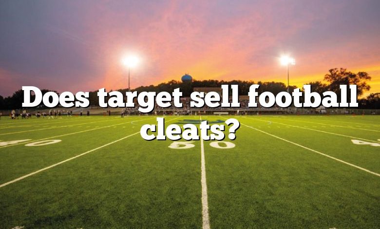 Does target sell football cleats?