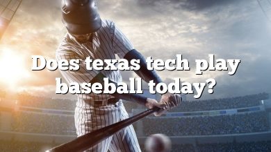 Does texas tech play baseball today?