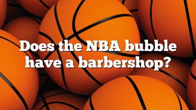 Does the NBA bubble have a barbershop?