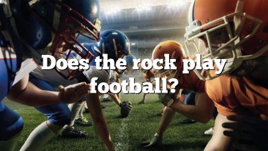 Does the rock play football?