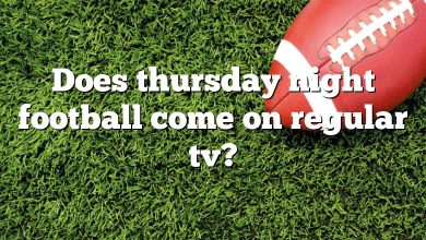 Does thursday night football come on regular tv?