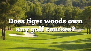 Does tiger woods own any golf courses?