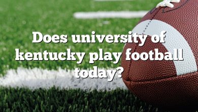 Does university of kentucky play football today?