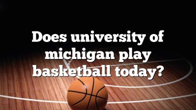 Does university of michigan play basketball today?