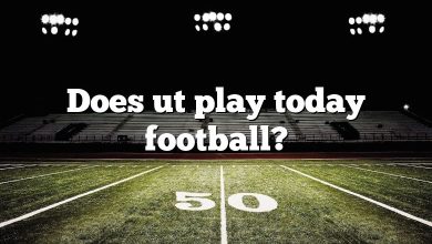 Does ut play today football?