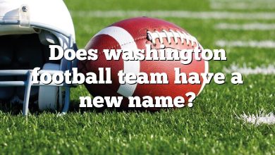 Does washington football team have a new name?