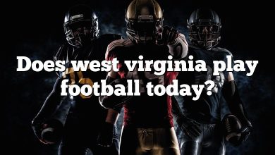 Does west virginia play football today?