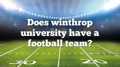 Does winthrop university have a football team?