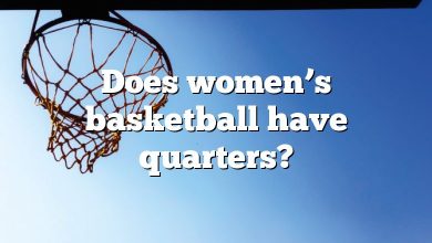 Does women’s basketball have quarters?