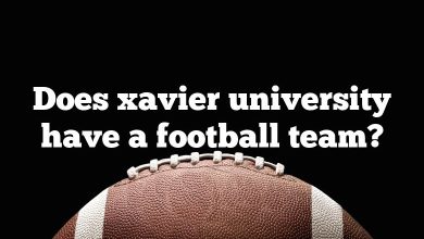 Does xavier university have a football team?