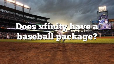Does xfinity have a baseball package?