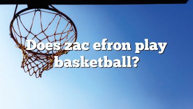 Does zac efron play basketball?